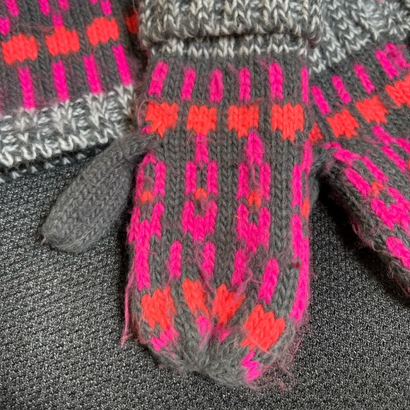 Girls Cat & Jack Mittens Neck Scarf Set 7-8-9 - Picture 3 of 4